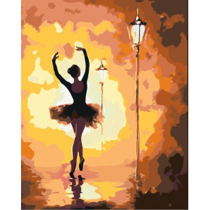 Картина по номерам "Уличная балерина"