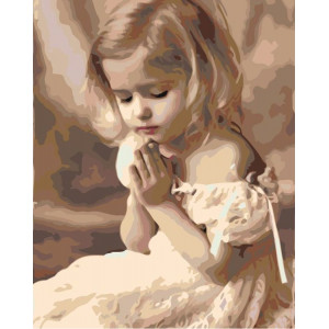 Картина по номерам "Детская молитва"