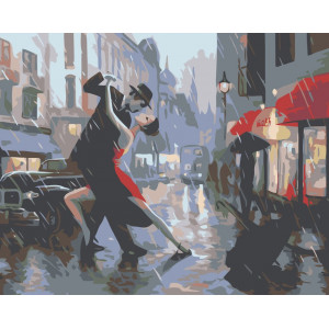 Картина по номерам "Танго под дождем"