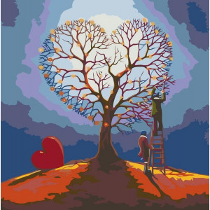 Картина по номерам "Дерево любви"