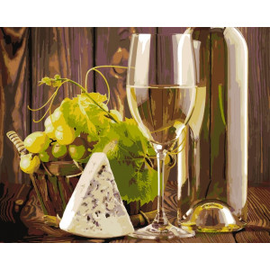 Картина по номерам "Белое вино"