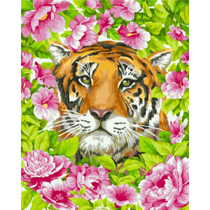 Картина по номерам "Тигриная романтика"