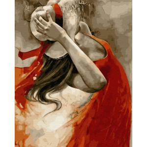 Картина по номерам "Танец в красном платье"