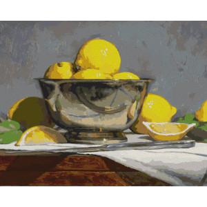 Картина по номерам "Лимонний натюрморт"