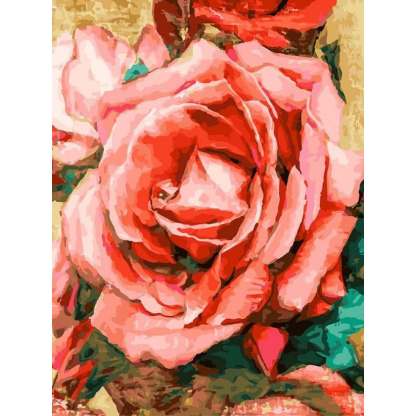 Картина по номерам "Благородная роза"