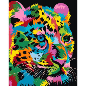 Картина по номерам "Красочный леопард"
