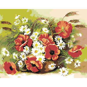 Картина по номерам "Букет полевых цветов"