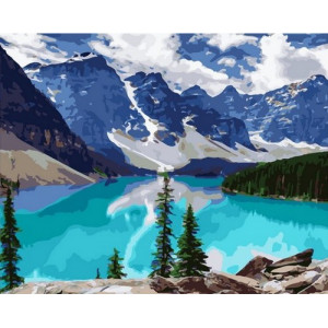 Картина по номерам "Льодовикове озеро"
