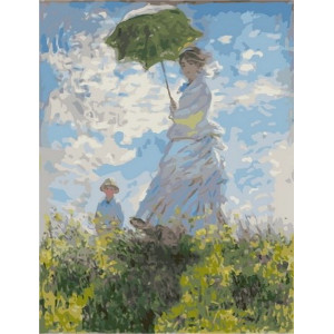 Картина по номерам "Девушка с зонтом"