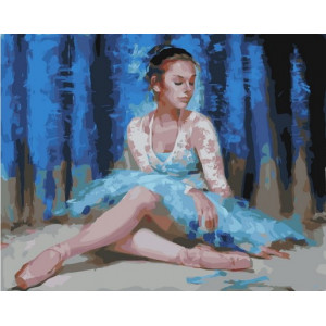 Картина по номерам "Печальная балерина"