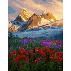 Картина по номерам "Восход в горах"