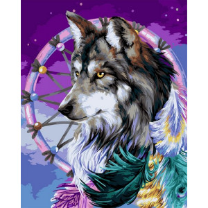 Картина по номерам "Магія вовка"