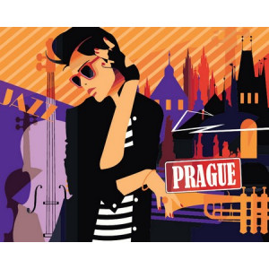 Картина по номерам "Прага. Ночная жизнь"