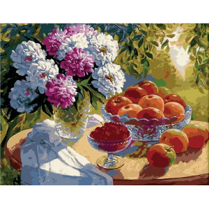 Картина по номерам "Цветы и фрукты"