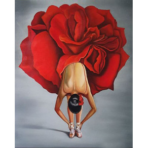 Картина по номерам "Красная балерина"