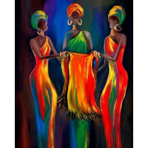 Картина по номерам "Африканские женщины"