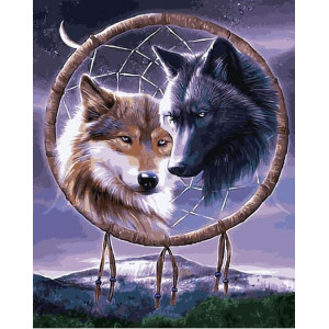 Картина по номерам "Волчий ловец снов"