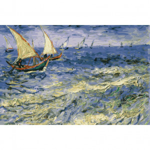 Картина по номерам "Море в Сент-Мари"
