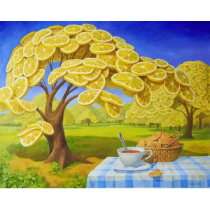 Картина по номерам "Лимонное дерево"