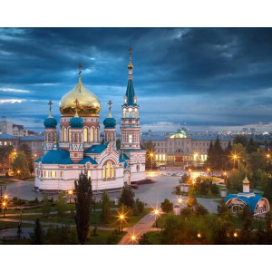Картина по номерам "Православный храм"