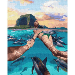 Картина по номерам "Следуй за мной Остров Маврикий"