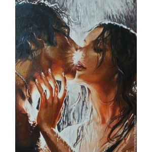 Картина по номерам "Поцелуй пары"