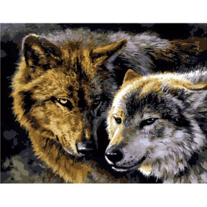 Картина по номерам "Серые волки"