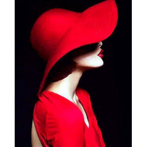 Картина по номерам "Червоний капелюшок"