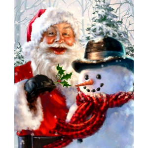 Картина по номерам "Санта Клаус"