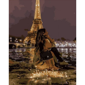 Картина по номерам "Ночной Париж"