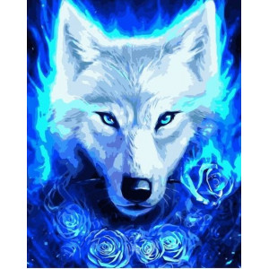 Картина по номерам "Призрачный волк"