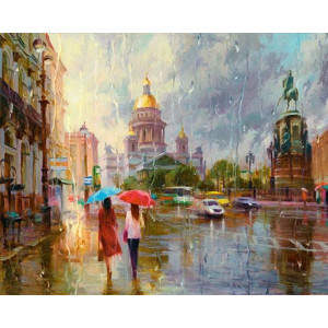 Картина по номерам "Летний дождь"