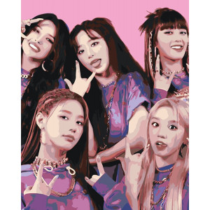 Картина по номерам "KPOP кпоп група GI-dle Джі Айдл"