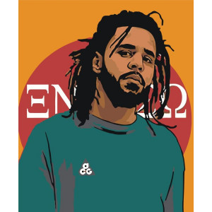 Картина по номерам "j cole"