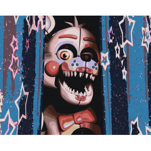 Картина по номерам "Фнаф Freddy's Фантайм Фокси"