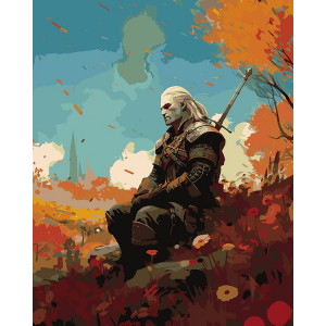 Картина по номерам "Witcher Відьмак: Геральт із Рівії"