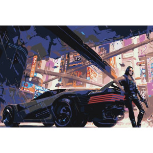Картина по номерам "Cyberpunk 2077"