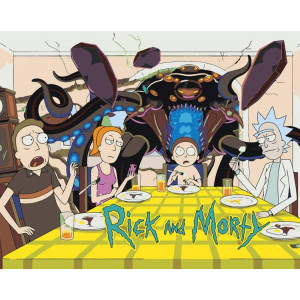 Картина по номерам "Рік та Морті Rick and Morty: Персонажі"