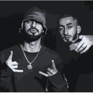 Картина по номерам "Miyagi &amp; Andy Panda"