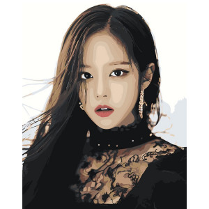 Картина по номерам "K-POP кпоп BlackPink: Кім Джису арт"