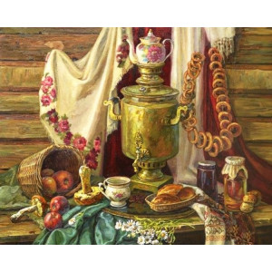 Картина по номерам "Чаепитие"
