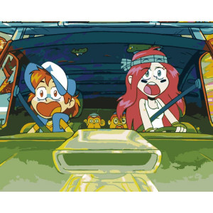 Картина по номерам "Gravity Falls Гравити Фолз: Мейбл и Диппер 4"