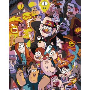 Картина по номерам "Gravity Falls Гравити Фолз: Персонажи 2"