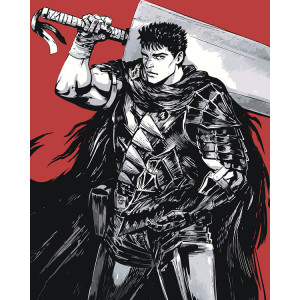 Картина по номерам "Берсерк Berserk манга аніме: Гатс"