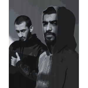 Картина по номерам "Miyagi & Andy Panda"