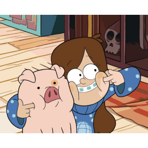 Картина по номерам "Gravity Falls Гравити Фолз: Мейбл и Пухля 4"