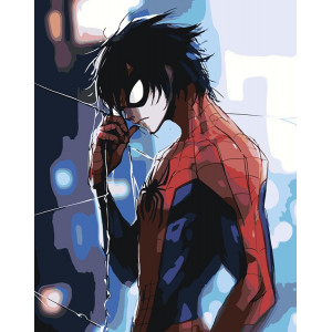 Картина по номерам "Павук Spiderman: аніме арт"