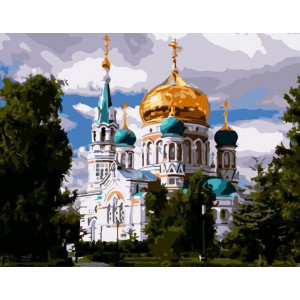 Картина по номерам "Православный храм"