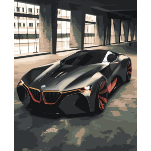 Картина по номерам "Машини: Футуристичний концепт-кар BMW"