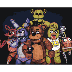 Картина по номерам "Фнаф Freddy's Аниматроники 2"